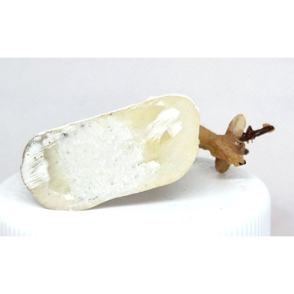 Vintage Lemax White Tail Buck Deer in snow Figurine 1999 IMP Shelf Sitter Home D - Picture 7 of 12